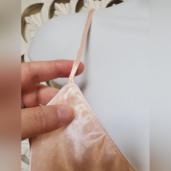 Vintage Katherine Camisole Slip Dress Sleep Top Satin Pink White Polka-d… - Picture 7 of 14
